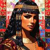 De jonge koningin Cleopatra – Kleurenportretkunst van A.D. Digital ART