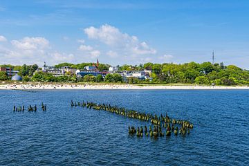 Gezicht op Heringsdorf op het eiland Usedom van Rico Ködder