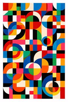 Bold Modern Geometric Mosaic