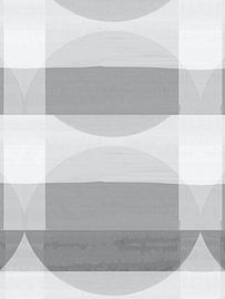 Abstrakte Bauhaus Formen Grau von FRESH Fine Art