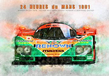 Mazda 787B, Le Mans winnaar 1991 van Theodor Decker