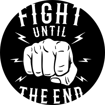 Boxing Kämpfer van Poster Art Shop