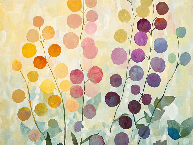 Abstracte Bloemen Dans van De Mooiste Kunst
