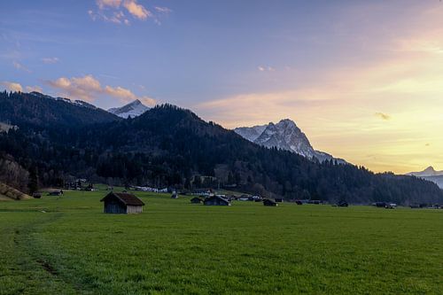 Sunset in Garmisch-Partenkirchen