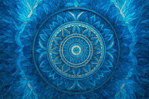 Indigo flower of intuition