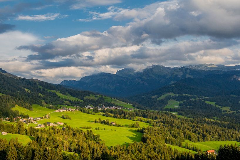Beautiful alpine panorama in Vorarlberg by Oliver Hlavaty