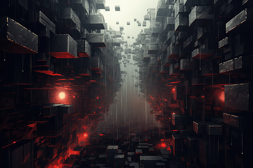 Futuristische Fantasiewelt