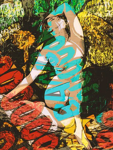 Me Tarzan, you Jane (eroticism, nudity, collage) by Art by Jeronimo