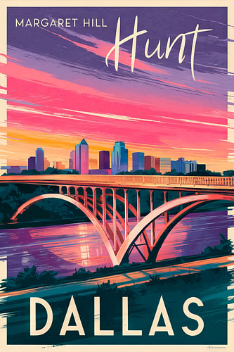Dallas, Texas Vintage Reisposter