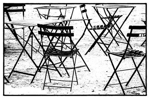 Winters terras bij Bryant Park