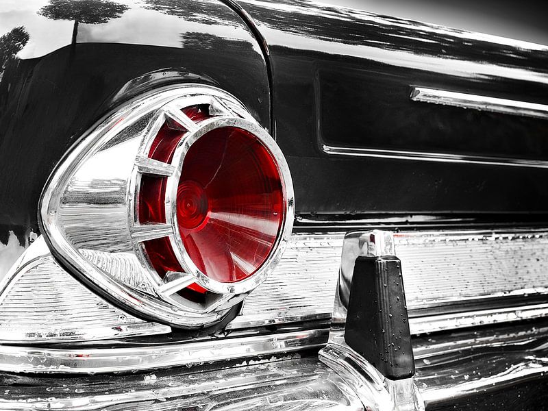 Amerikaanse oldtimer 1963 New Yorker Achter abstract van Beate Gube