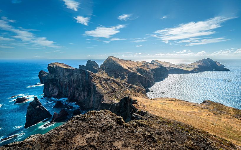 Panorama over Ponta de São Lourenço van Erwin Pilon