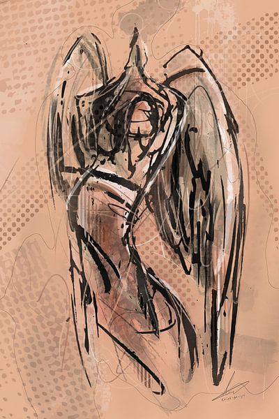 Ange abstrait par Emiel de Lange
