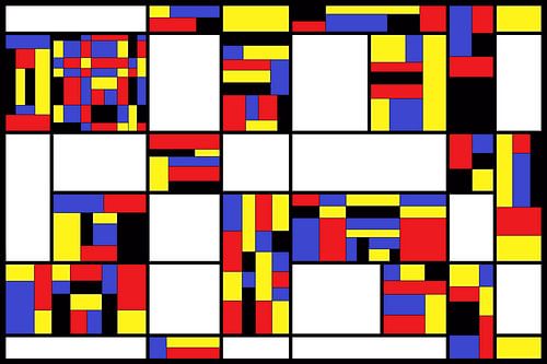 Composition dans le style de Piet Mondriaan