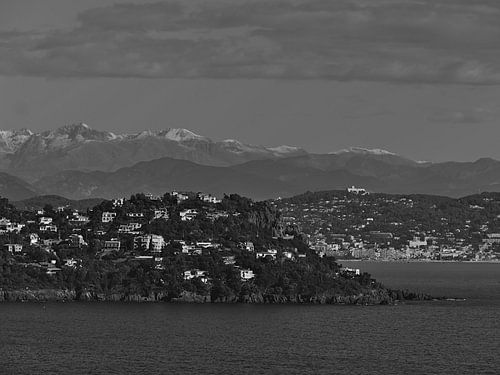 Cote d'Azur in zwart-wit