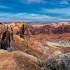 Panorama van het landschap in Canyonlands, Utah van Rietje Bulthuis