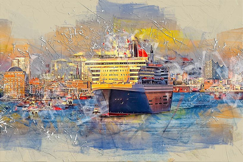Hamburg Queen Mary 2 von Peter Roder