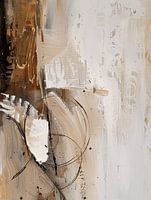Modern abstract in wabi-sabi style