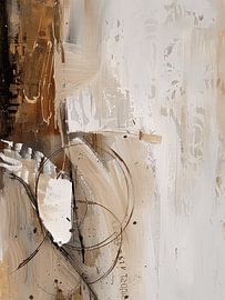 Abstrait moderne dans le style wabi-sabi sur Japandi Art Studio