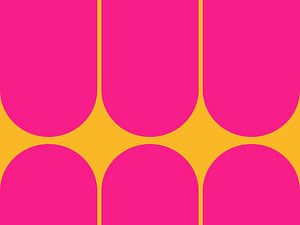 Abstrakte moderne Geometrie in Neon Farben V