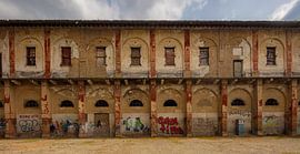 Ruins of military school in center of Voghera, Piedmont, Italy by Joost Adriaanse