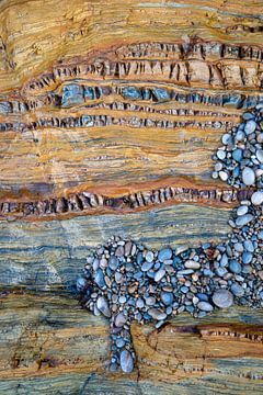 Een detail van een rotswand - Playa del Silencio - 7 van Danny Budts