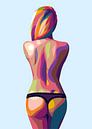 Hot Girl Sexy Pop Art von WpapArtist WPAP Artist Miniaturansicht