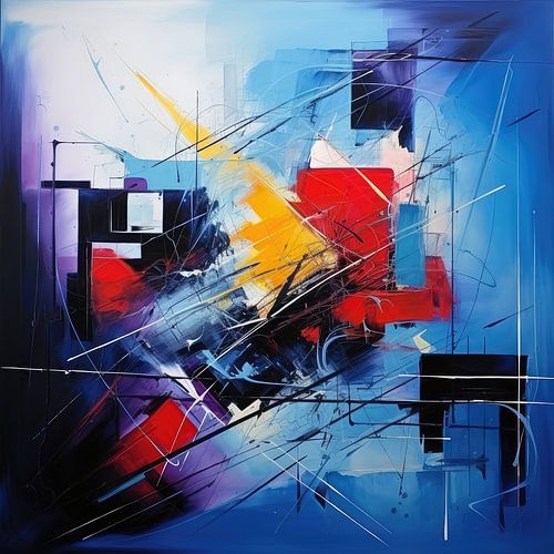 Abstracte achtergrond van kleuren en vormen