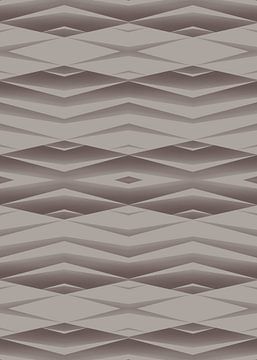 Abstrakte Geometrie Formen Grau Beige von FRESH Fine Art