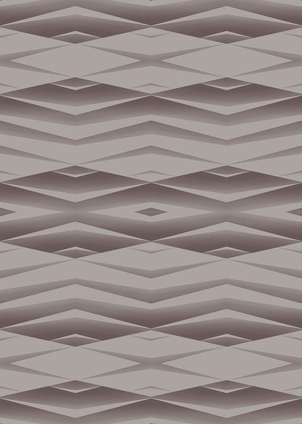 Abstract geometry shapes gray beige by FRESH Fine Art