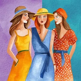 Zomerse zussen: Een palet van gedeelde herinneringen van Geovia