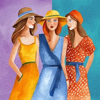 Summer Sisters: A Palette of Shared Memories