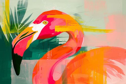 Flamant coloré