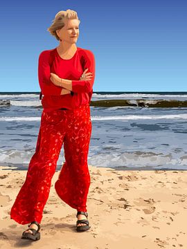 168. Woman in Red
