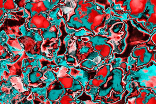 Vermählung von Rot und Türkis