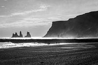 Zwart strand in IJsland