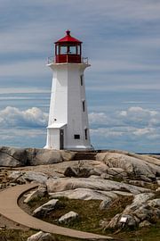 The Peggys Cove Lighthouse in Canada by Roland Brack