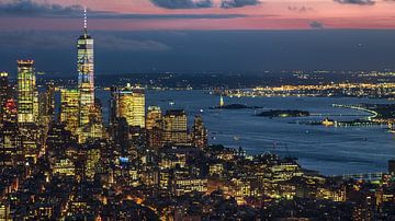 Un seul monde et l'Hudson River New York sur Kurt Krause