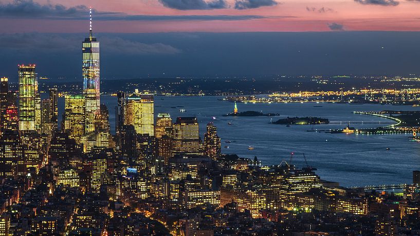 Un seul monde et l'Hudson River New York par Kurt Krause