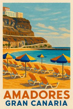 AMADORES - Sun loungers by the turquoise blue sea