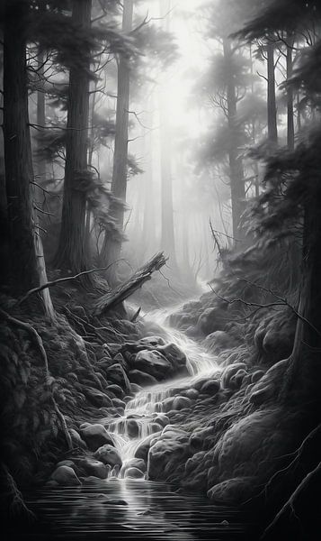 Ruw landschap van fernlichtsicht