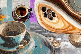 abstract coffee art by Egon Zitter