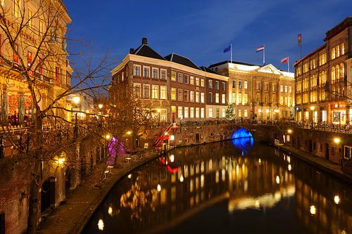 Oudegracht in Utrecht between Bezembrug and Stadhuisbrug