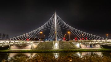 De Calatravabrug de Luit over de Hoofdvaart in Hoofddorp van Remco Piet