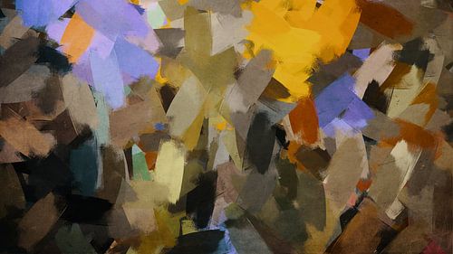 Spring Emergence - Earth tones abstract