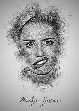 Miley Cyrus van Sketch Art
