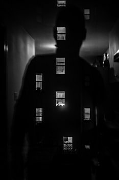 Silhouette – New York bei Nacht