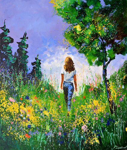 Lente wandeling van pol ledent