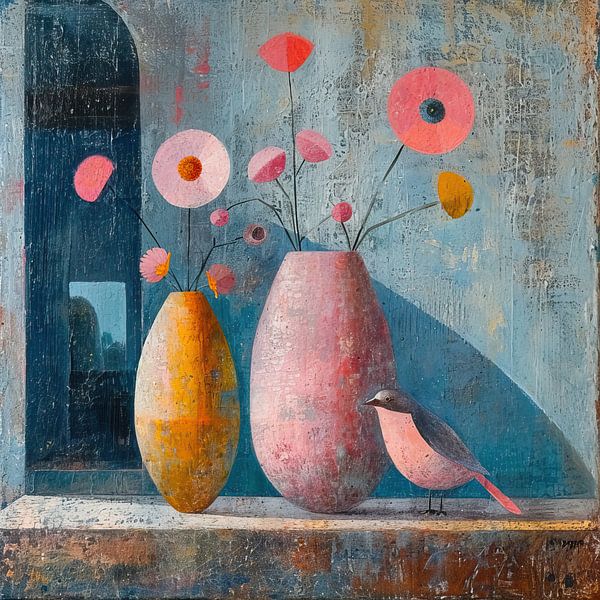 Merry Bird Art | Echoed Petals par Caprices d'Art