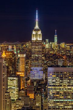 Ligne d'horizon de New York - Vue du haut du rocher 2016 (3) sur Tux Photography